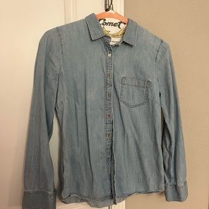 J Crew Perfect Fit Chambray Shirt
